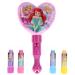 Townley Girl Disney Princess Sparkly Lip Balm For Girls 4 pack with Light Up Mirror
