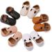 RVROVIC Baby Girl Princess Mary Jane Moccasins | Soft Sole Crib Shoes 0-6 Months | Lightweight & Premium Quality | Toddler Shoes (Brown) | A1 - Buy Online on GoSupps.com