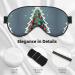 Christmas Tree and Red Ball Print Double-Sided Eye Mask Soft and Light Blocking for Enhancing Sleep Quality - Buy Online on GoSupps.com