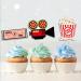 Movie Night Cupcake Toppers Cake Decorations Theater Cupcake Toppers for Happy Birthday Movie Night Party Supplies Film Theme Birthday Party Baby Shower Supplies Set of 24 - Buy Online on GoSupps.com