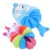 2pcs Cartoon Bath Ball Exfoliate Sponge Skin Cleaning Sponge Shower Kids Body Loofahs Body Scrubber Kids Loofah Bath Pouf Mesh Cartoon Animal Bath Loofahs Child Accessories Soft