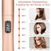 2 in 1 Hair Straightener and Curler with Adjustable Temperature Rose Gold Flat Iron for Styling Long, Short, and Thick Hair - Buy Online on GoSupps.com