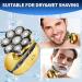 Electric Razor for Men - Cordless Waterproof Head Shaver Rechargeable Rotary Grooming Kit | Fast Charging for Bald Heads - Buy Online on GoSupps.com