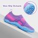 HIITAVE Kids Water Shoes - Quick Drying Aqua Sneakers for Sports - Purple/Light Blue - Big Kid Sizes - Buy Online on GoSupps.com