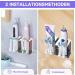Xilimous Wall-Mounted Toothbrush Holder No Drill Stainless Steel Electric Toothbrush & Razor Bracket Self-Adhesive Organizer for Toothbrush Heads & Toothpaste - Buy Online on GoSupps.com