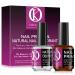 OKCOIN Nail Primer - Professional Nail Dehydrator and Primer Acid Free Nail Prep Dehydrator No Burn Nail Primer Superior Bonding Primer for UV Gels 0.5oz