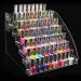 Lyrlody Durable 7-Layer Acrylic Nail Polish Display Stand Rack Organizer - Transparent 31x31x25 cm - Buy Online on GoSupps.com