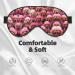 Red Poodles Dogs Print Unisex Eye Mask | Soft Adjustable Sleeping Face Mask for Ultimate Comfort - Buy Online on GoSupps.com