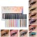  Beliky Girl 12 Colours Liquid Eyeshadow Set Matte Shiny Long Lasting Diamond Glitter Eyeshadow Crystal Diamond Eye Liner Pen - Buy Online on GoSupps.com