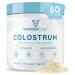WONDERCOW Colostrum Supplement Powder for Gut Health Immune Support Muscle Recovery & Wellness | Natural IgG Pure Whole Bovine Colostrum Superfood Unflavored 60 Servings Unflavored 60 serving