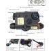 LThyzszb UHP Airsoft PEQ 15 Box Visable Green Laser Sight & IR Laser & LED Flashlight | 300 Lumens | Picatinny Rail Mount | Black/Tan - Buy Online on GoSupps.com