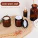 Yishik 4 oz Amber Glass Round Jars with Black Lids 6 Pack Empty Cosmetic Jars Face Cream Storage Containers for Powder Lotion Beauty Products Travel Favors Amber-4oz - Buy Online on GoSupps.com