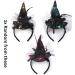 1x Random Halloween Headbands Spider Witch Hats Headwear Mesh design Flower tied with Ribbon Halloween Wizard Headdress Cosplay Dress Up Party Supplies Accessories Girl Women - Buy Online on GoSupps.com