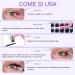 Syloripha Cluster Lashes Individual Lashes D Curl Professional Lash Extension DIY False Eyelashes Fluffy Soft (Eyelash Sets 50D) - Buy Online on GoSupps.com