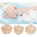 Nail Damping Dish 3 Pieces Champagne Color Monomer Dish with Lid for Liquid - Buy Online on GoSupps.com