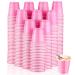 300 Pcs 2 oz Plastic Shot Glasses Disposable 2oz Shot Small Cups 2 oz Mini Party Cups for Drinking Bachelorette Birthday Party Tasting Serving Snacks Samples (Light Pink)