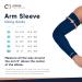Buy Copper Compression Arm Sleeve - Infused Brace for Tennis Elbow Arthritis Tendonitis - Navy Medium - International Shipping Available - Buy Online on GoSupps.com