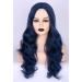 Topcosplay Blue Curly Wig for Girls | Kids Halloween Costume Accessory with Braid - Buy Online on GoSupps.com