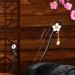 Chinese Japanese Style Flower Hair Sticks - Handmade Wooden Hair Chopsticks with Tassel Decor for Women and Girls - Buy Online on GoSupps.com