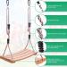 Curved Wooden Tree Swing for Adults and Kids - Complete Hanging Kit Included - Indoor/Outdoor Rope Swing for Trees - Buy Online on GoSupps.com