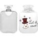 Snowman Let It Snow Hot Water Bottle - 1L Heat Therapy Relief | Cozy Bed Warmer & Cold Pack Cover - Buy Online on GoSupps.com