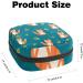 Fox Pattern Sanitary Napkin Storage & Travel Makeup Bag - GIAPB Period Bag Color4568 - Buy Online on GoSupps.com