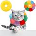 Apricitie 2 Skinkrause Cat Halskr nen for Cats Cat Collar adjustable cat collar sinkkr ren kitten collar collar Cone anti bite for cats small dogs after surgery injuries