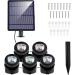 Coreslux RGB Solar Pond Lighting - Adjustable IP68 Waterproof Underwater Spotlights (5 Pack) for Garden & Diving - Buy Online on GoSupps.com