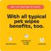 ZOOP Dog Wipes - Natural Whole-Body Odor Eliminator for Dogs & Cats | Fragrance-Free | 60 Count - Buy Online on GoSupps.com