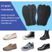 Black Leather Shoe Pads for Men and Women - 3 Pairs, Thin Inserts for Comfort and Odor Control, Non-slip Liners for Boots - Size Mens 6-6.5 / Womens 8-8.5 M US - Buy Online on GoSupps.com