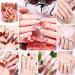 144 Pieces Kids Stick On Nails Full Cover Children False Nails Short Kids Press on Nails Sets Fake Cartoon Nails for Girls - Buy Online on GoSupps.com