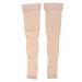 Compression socks breathable elastic thin high open stockings increase blood circulation.Compression socks for sports nurse medicine running (XXL)