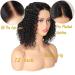 Buy Wear and Go Glue-less Human Hair Wig - 180% Density Pre-Cut Lace Bob Curly 4x4 HD Lace - Natural Hairline Pre-Plucked 30cm (12 Zoll) - Perfect for All Occasions! - Buy Online on GoSupps.com
