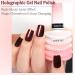 Brown Holographic Gel Nail Polish - Magic Chameleon Laser Effect UV Gel Nail Polish - Glitter Gel Nail Varnish - Chrome Nail Gel Polish for Home Soak-off DIY Manicure Nail Art - Buy Online on GoSupps.com