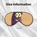 Cartoon Eggplant Soft Sleeping Mask Women Breathable Eye Band Perfect for Travel and Relaxation - Buy Online on GoSupps.com