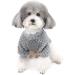 Zwantea Small Dog Pullover Sweater - Warm Fleece Coat for Chihuahua & Cats | Soft Winter Pet Clothing for Cold Weather - Gray (1 Pack) - Buy Online on GoSupps.com