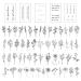DIVAWOO Realistic Temporary Tattoos - 60 Tiny Fake Tattoos + 40 Inspirational Words & 20 Wild Flower Bouquet Stickers for Women - Buy Online on GoSupps.com