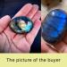UNIHOM Natural Labradorite Palm Stone 1.5-2.7 - Irregular Polished Gemstone for Anxiety Relief - Buy Online on GoSupps.com