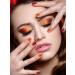 Kalolary Semi-Cured Gel Nail Wraps - Amber Full Wrap Stickers | Long Lasting Salon Quality for Autumn | Includes Nail File & Wood Stick - Buy Online on GoSupps.com