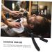 FRCOLOR Engraved Razor Holder - Manual Stainless Steel Shaving Tool for Men - Ideal for Straight Razors & Beard Grooming - Black (1 Count - Buy Online on GoSupps.com