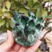 Natural Crystal Rough 360g Quartz Cluster Natural Green Phantom Specimen Cluster Green Ghost Flower Fengshui - Buy Online on GoSupps.com