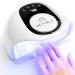 UV Nail Lamp From BONIKA 168W Led Gel Nail Lamps Nail Dryer UV Lamps for Gel Nails 4 Timers with Auto Sensor Professional Salon Quality Nails
