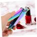 POPETPOP 1 Set nail set nail polishing file nail grinding bar press on nails nail file strips full cover coffin nails nail polishing buffers false finger nails tool natural Stainless steel 13X7cm Assorted Color 3 - Buy Online on GoSupps.com