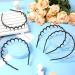 Chuangdi 6 Pieces Zigzag Headband - Black Fresh Style Hair Comb Hairband for Women and Girls - Buy Online on GoSupps.com