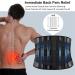 Back Lumbar Support Belt for Men & Women | Orthopedic Corset & Adjustable Waist Trainer for Pain Relief & Spine Decompression | Sciatica & Herniated Disc Support (Black - Buy Online on GoSupps.com