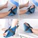 1 Piece Heel Protector Cushion | Pressure Relief for Bed Sores & Ulcers | Adjustable Ankle Support for Surgery Recovery - Blue - Buy Online on GoSupps.com