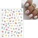JMEOWIO 9 Sheets Flower Butterfly Nail Art Stickers Decals Self-Adhesive Spring Summer Floral Nail Supplies Nail Art Design Decoration Accessories - Buy Online on GoSupps.com