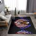 USA Flag Patriotic Eagle Flannel Non-Slip Floor Mat | Comfortable Lint-Free Relieves Foot Pressure | 63x48 Inches - Perfect for Any Occasion - Buy Online on GoSupps.com