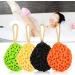 Soft Bathing Sponge Ball for Body Shower Spa Gentle Exfoliation Foam for Women Men & Children (Orange) - Buy Online on GoSupps.com