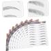 VINTORKY 9 Sheets Black Transfer Stickers Eyebrows for Makeup Imitation Eyebrow Sticker 21.50X14.50X0.10CM Black - Buy Online on GoSupps.com
